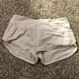 White lululemon shorts